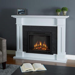Real Flame Store Kipling Electric Fireplace in White by Real Flame