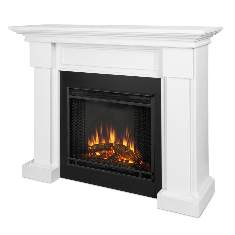 Real Flame Hillcrest Solid Wood 48" Electric Fireplace - White