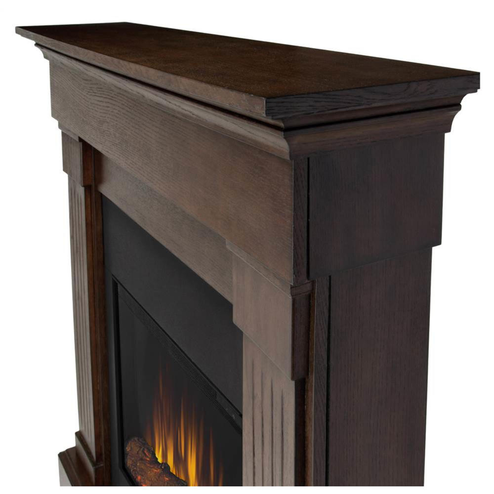 Real Flame Crawford Slim Series Solid Wood 47" Electric Fireplace - Chestnut Oak