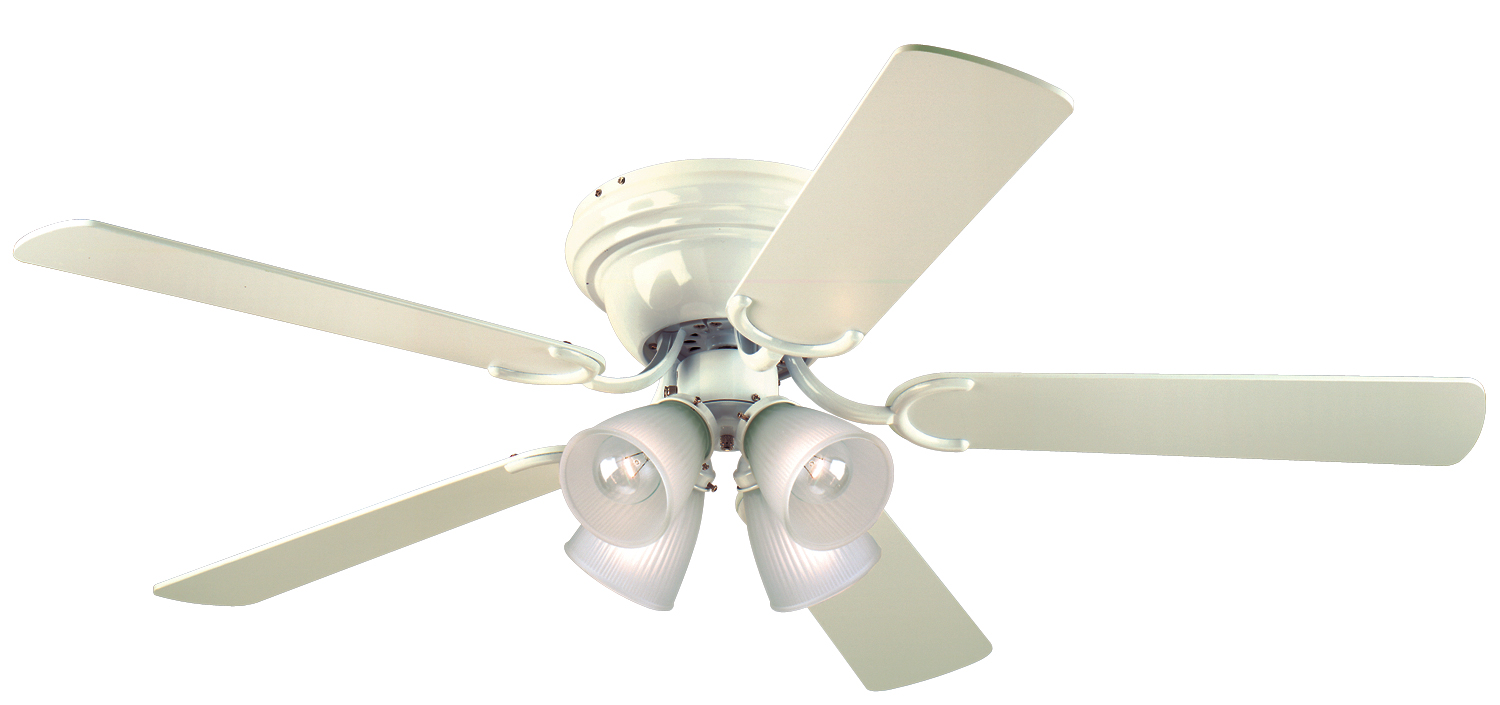 Westinghouse 2960-7678 52" White 5-Blade Reversible Ceiling Fan with Lights
