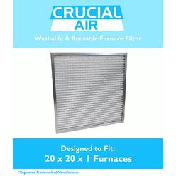 Crucial Air AF ALL- FILTERS, INC 20X20X1 Electrostatic Washable Permanent Ac Furnace Air Filter