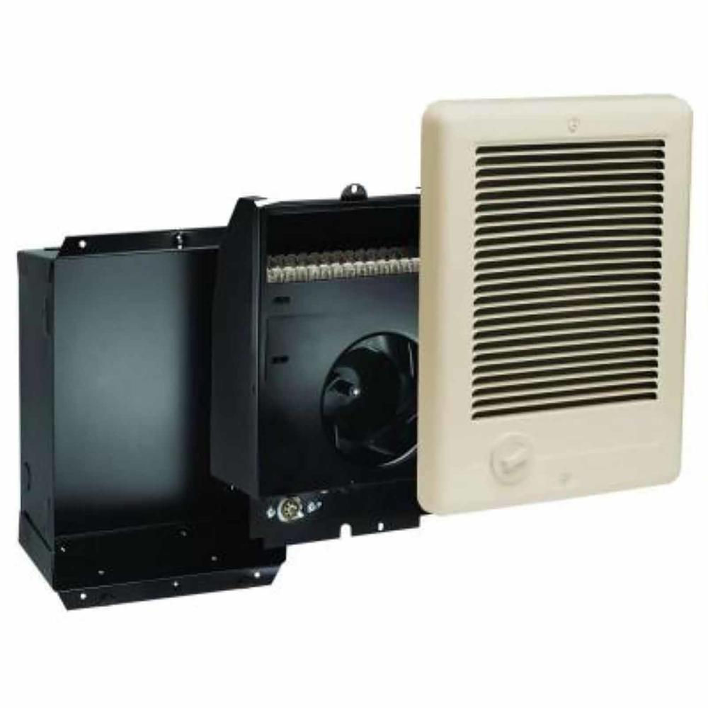 CADET 67579 1500W Com-Pak In-Wall Electric Heater with Thermostat - Almond