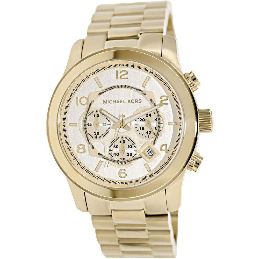 Michael Kors MK8077 Men's Runway Stainless Steel Chronograph Watch - Gold