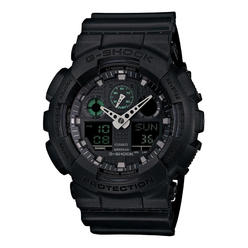 Casio G-Shock Analog Digital Black Military Watch GA100MB-1A