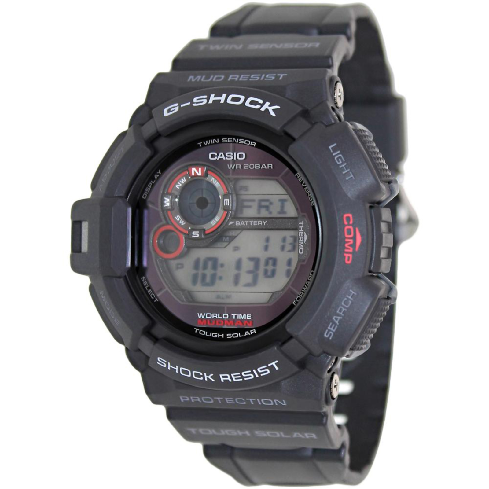 Casio Men's Mudman G-shock Resin Digital Watch - Sears Marketplace