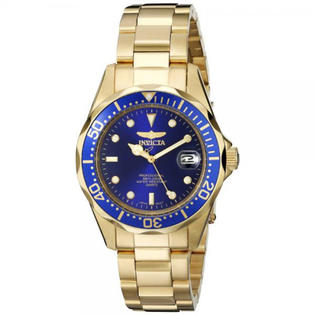 Invicta 8937 Men's Pro Diver 18K Gold Ion-Plated Analog Watch