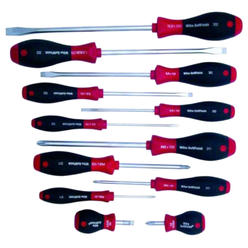 wiha 30297 12-piece slotted and phillips screwdriver set with soft finish handles