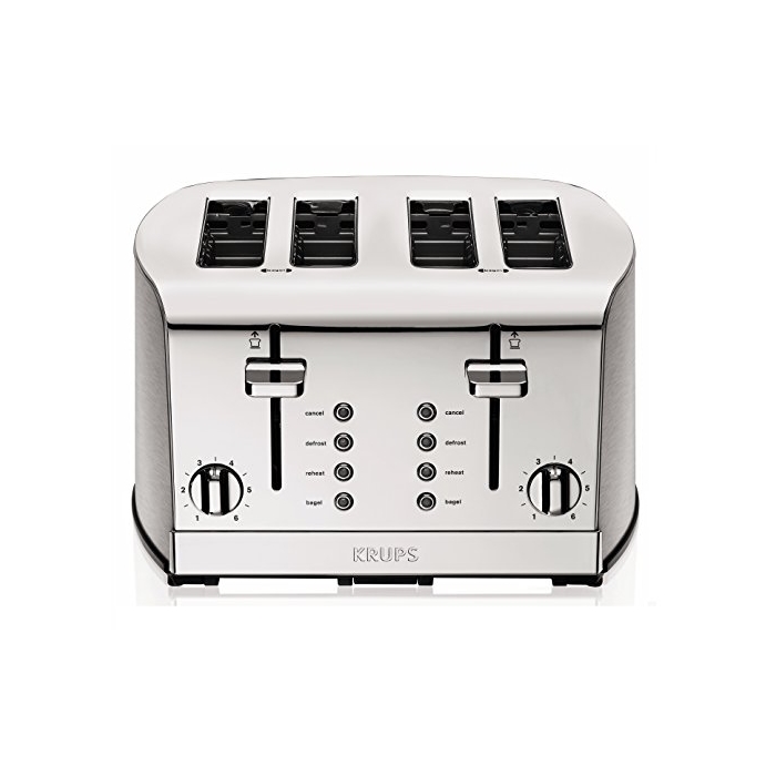KRUPS ADIB0083VCY16 <h2>  4-slice Toaster - stainless steel </h2>