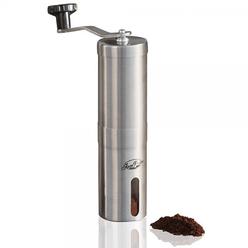 JavaPresse Coffee Company JavaPresse Manual Coffee Bean Grinder with Adjustable Settings - Patented Conical Burr Grinder for Coffee Beans, Stainless Steel