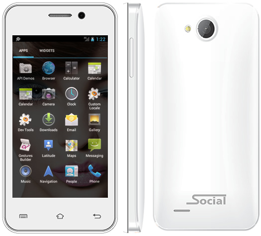 Social Drive  X500 White (Unlocked) Dual-SIM Smartphone