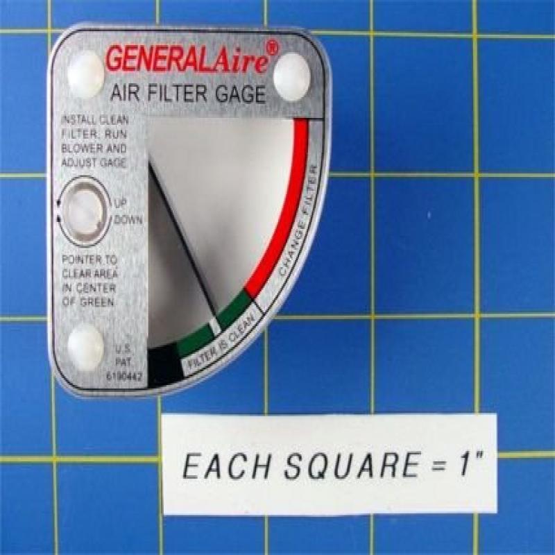 GeneralAire G99 Air Filter Gauge