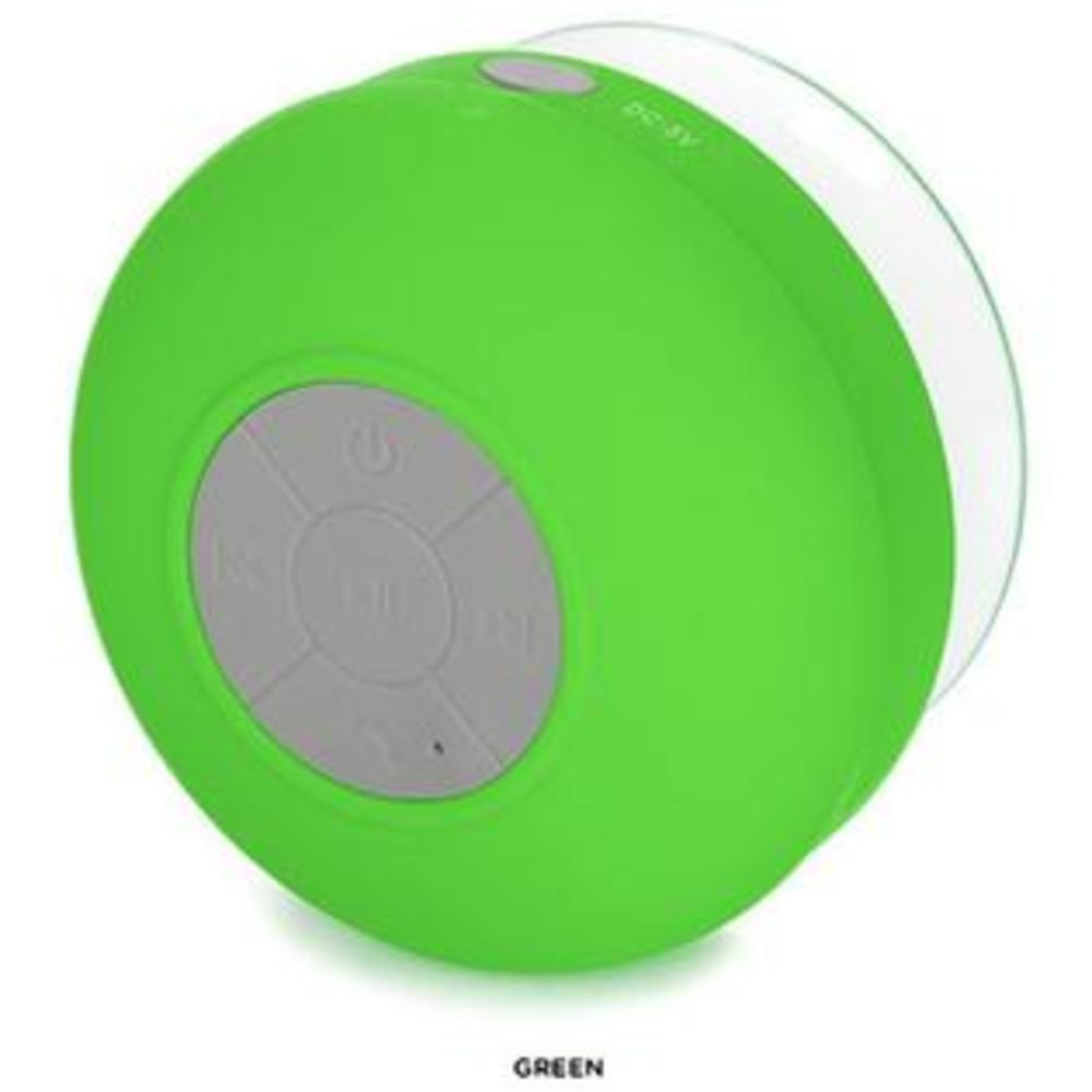 Alphabetdeal 2758 Waterproof Bluetooth Shower Speaker - Assorted Colors-Green