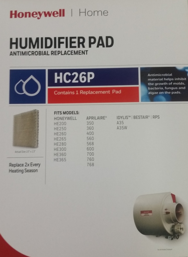 Honeywell ADIB001QOGNJG  HC26P Whole House Humidifier Pad