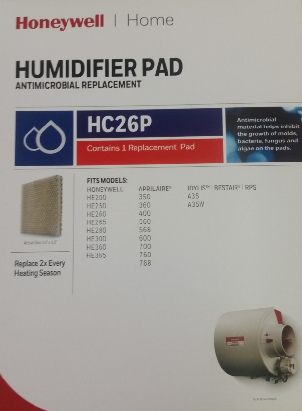Honeywell ADIB001QOGNJG HC26P Whole House Humidifier Pad