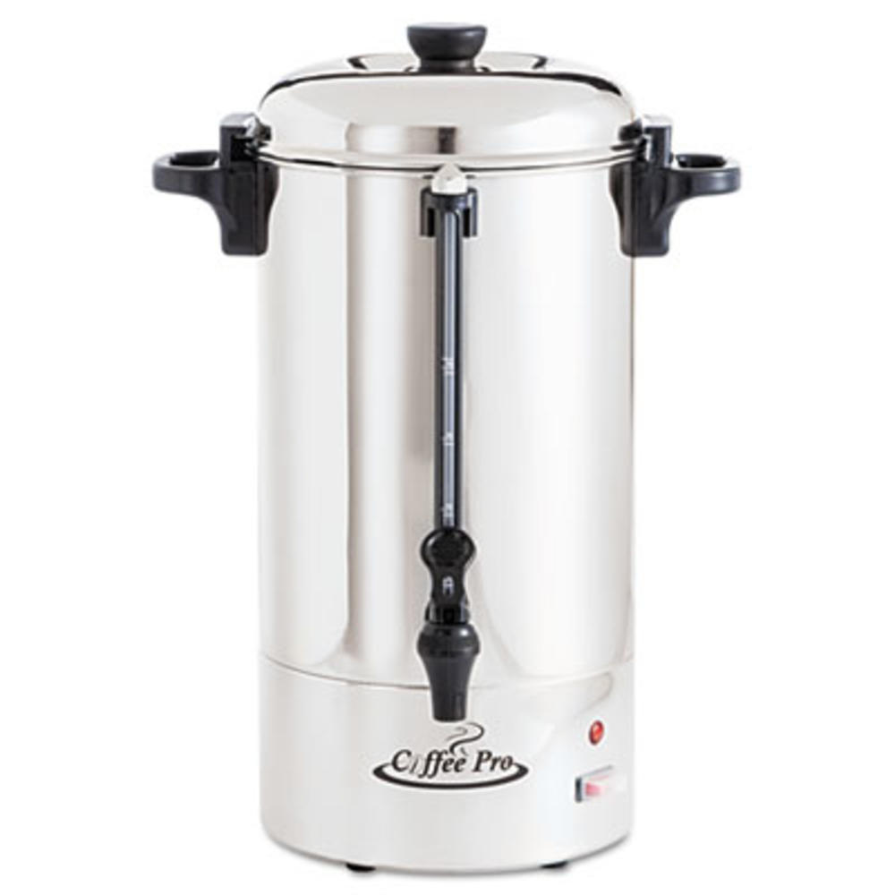 coffee pro OGFCP36 CoffeePro 36-Cup Commercial Coffee Urn Stainless Steel silver