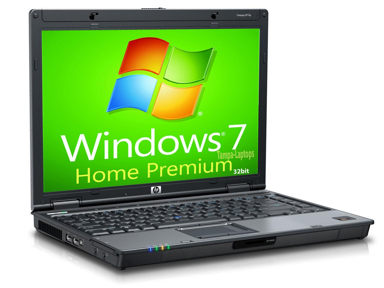 HP 6910p-18-2-80-dvdrw-7home32  6910p Laptop Intel Core Duo 1.8ghz 2gb 80gb DVDrw 14.1" Windows 7 Home Premium 32bit