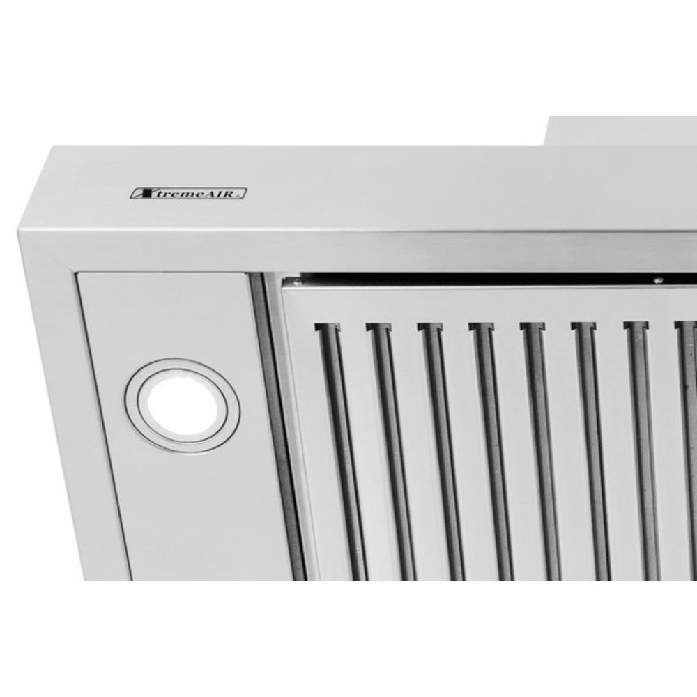 XTREMEAIR USA PX06-I48   48" Wide Easy Clean swing-able baffle Filters Stainless Steel Island Mount Range Hood