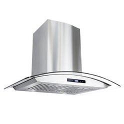 Cosmo Appliances Cosmo 30 in. 380 CFM Ducted Wall Mount Range Hood with Tempered Glass Visor, LCD Display, Permanent Filters and LED Lighting