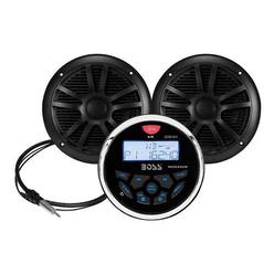 Boss Audio MCKGB350W.6 Marine Stereo &amp; 6.5" Speaker Kit - Black