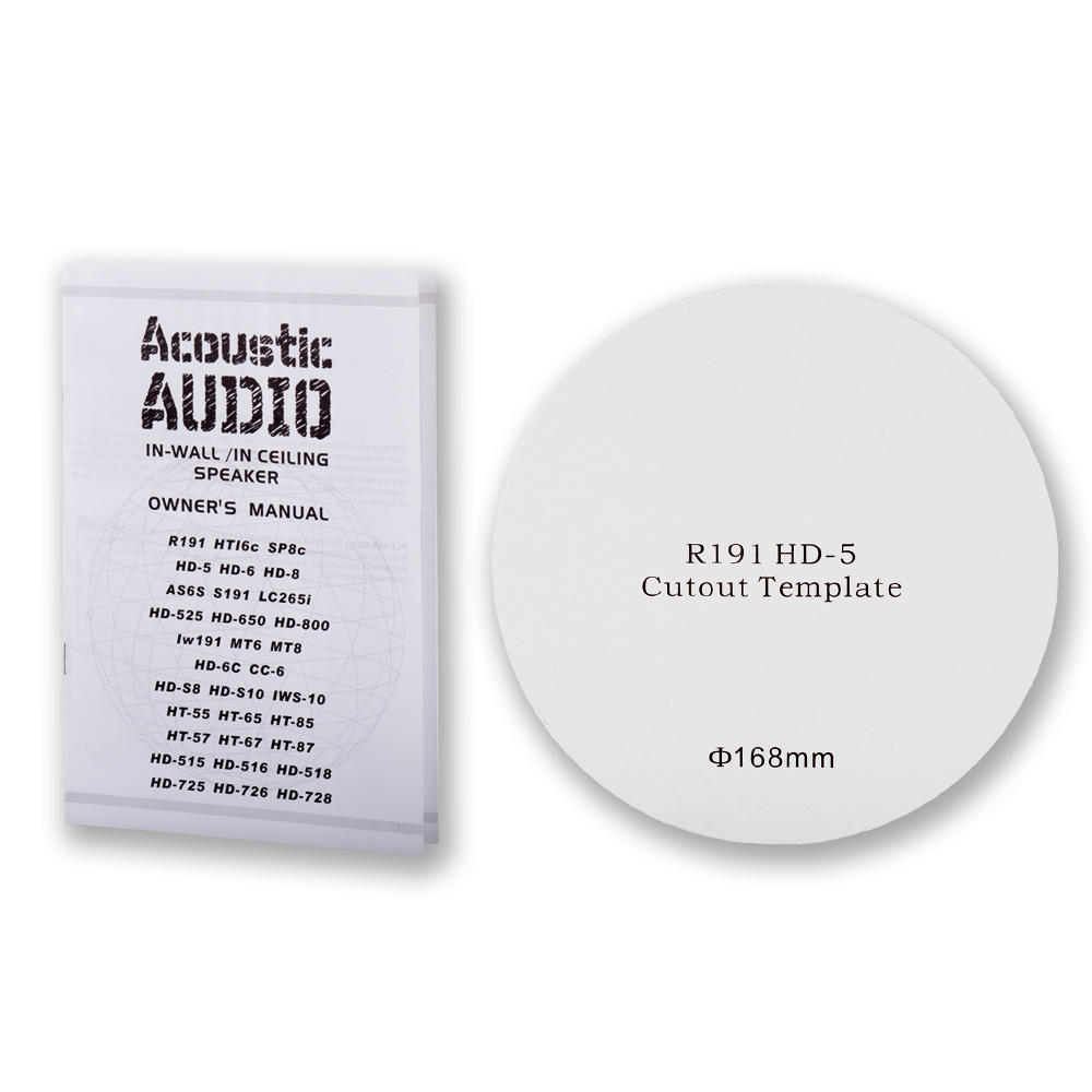 Acoustic Audio R191-2PR  R191 In Ceiling Speaker 2 Pair Pack 2 Way Home 800 Watt