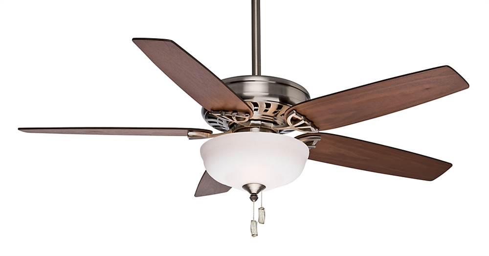Casablanca 54023  54022 Snow White 54" 5 Blade Ceiling Fan with Blades and Light Kit Included