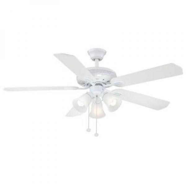 Hampton Bay Glendale 52 In White Ceiling Fan 0