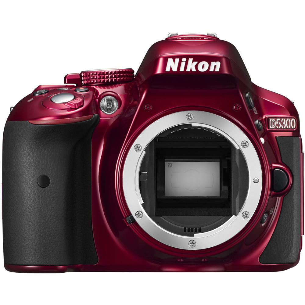 Nikon 1520-kit-79226-s  D5300 Digital SLR Camera Body (Red) with 18-140mm VR Zoom Lens + 32GB Card + Case + Battery + Tripod + K