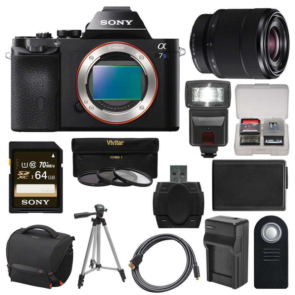 Sony ILCE7S-B-kit-82947 Alpha A7S Digital Camera Bundle