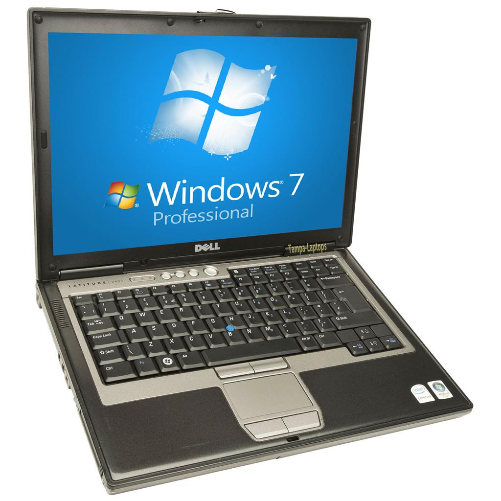 Dell D630-20-2-250-combo-7pro  Latitude D630 Laptop Notebook - Core 2 Duo 2.0GHz - 2GB DDR2 - 250GB - DVD/CDRW Windows 7 Pro