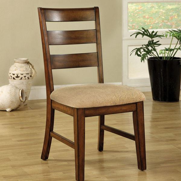 24/7 SHOP AT HOME 247SHOPATHOME Priscilla Mission Style Antique Oak Finish Dining Chair (Set of 2)