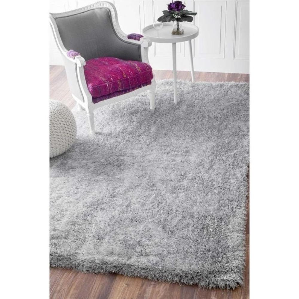 nuLOOM  9' x 12' Hand Tufted Dusk Rug in Silver