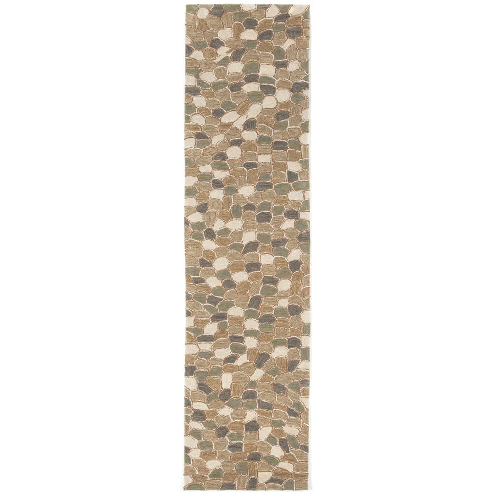 Michael Anthony Furniture Pebbles Blue 24" x 8' Indoor/Outdoor Rug