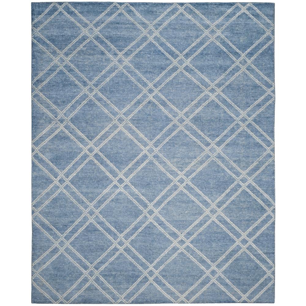 Safavieh   Stone Wash Contemporary Hand-Knotted Deep Blue Wool Rug (4' x 6')