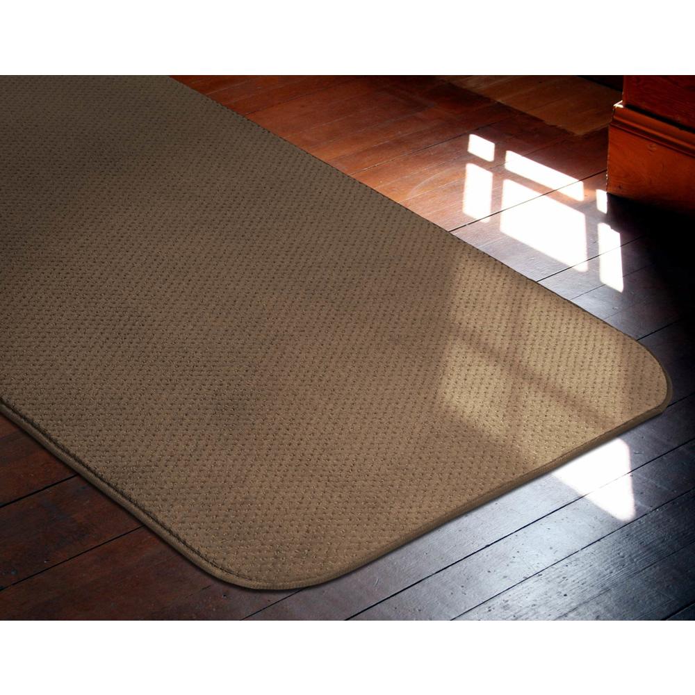 House, Home and More Skid-resistant Carpet Runner - Toffee Brown - 8 Ft. X 36 In.