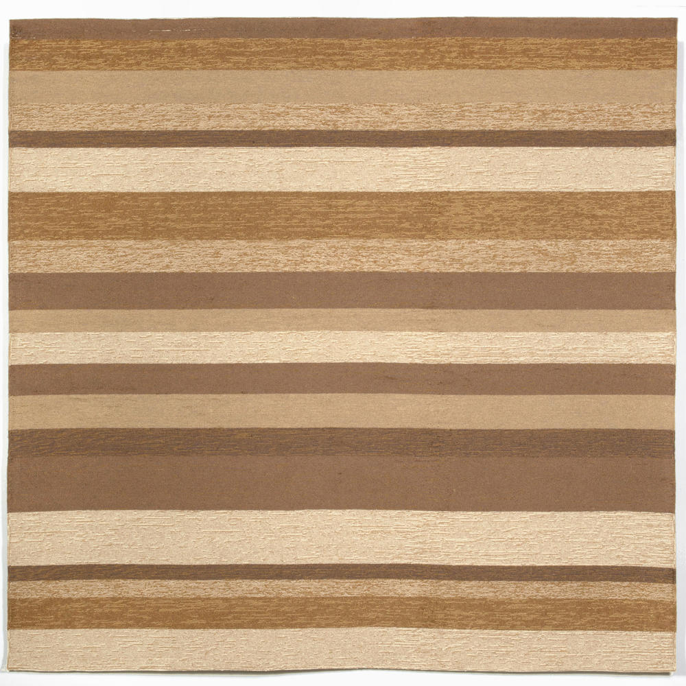 Michael Anthony Furniture Stripe Sand 8' SQ Indoor/Outdoor Rug