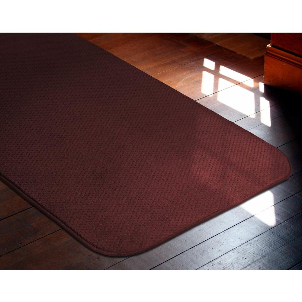 House, Home and More Skid-resistant Carpet Runner - Burgundy Red - 18 Ft. X 36 In.