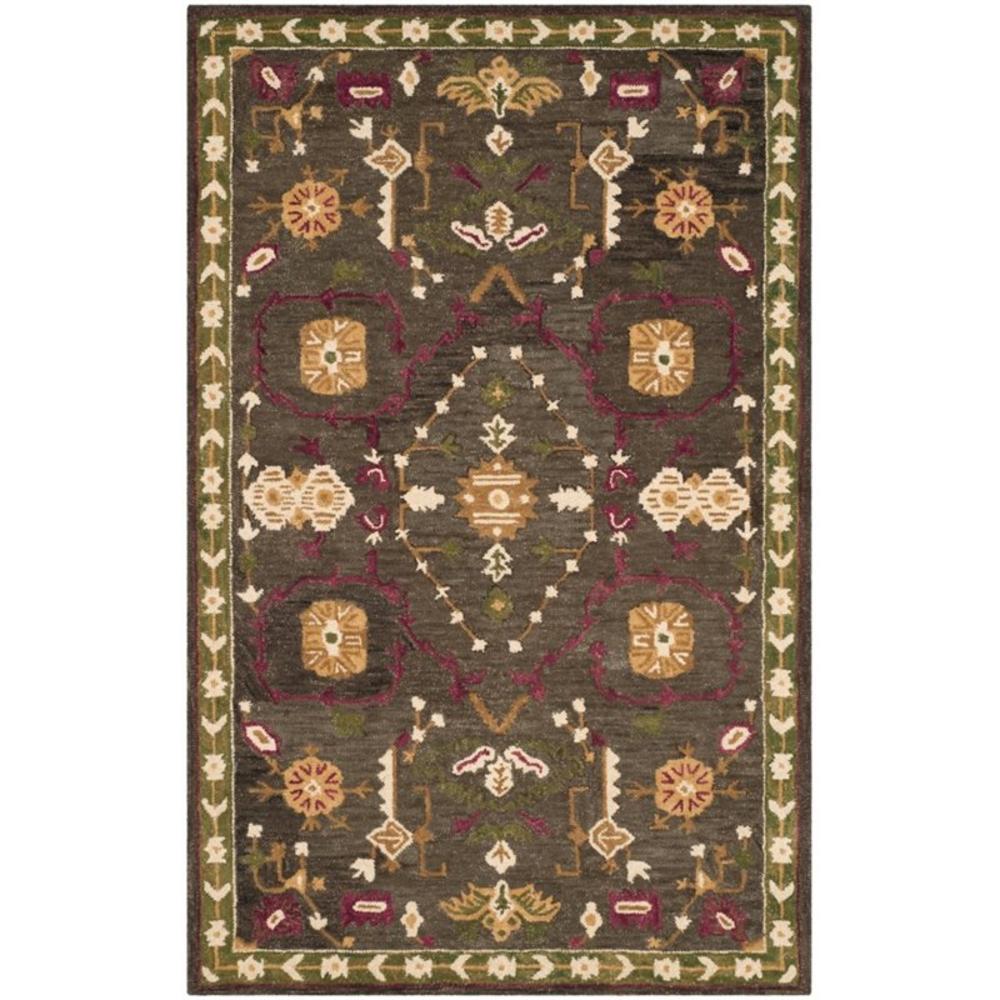 Safavieh  Roslyn 8' X 10' Hand Hooked Wool Pile Rug in Sage and Ivory