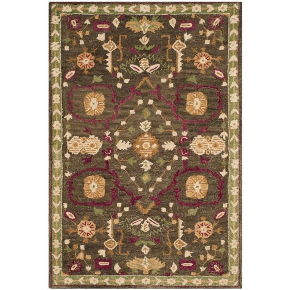 Safavieh  Roslyn 8' X 10' Hand Hooked Wool Pile Rug in Sage and Ivory