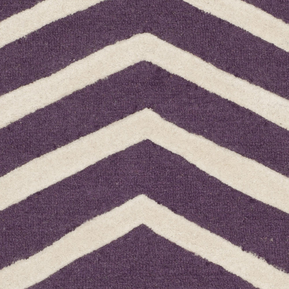 Safavieh Large Rectangular Area Rug in Purple and Ivory