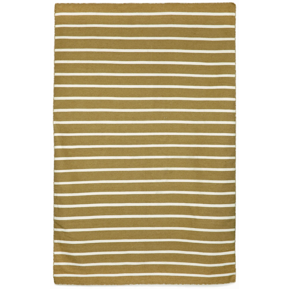 Michael Anthony Furniture Pinstripe Lime 7'6" x 9'6" Indoor/Outdoor Flatweave Rug