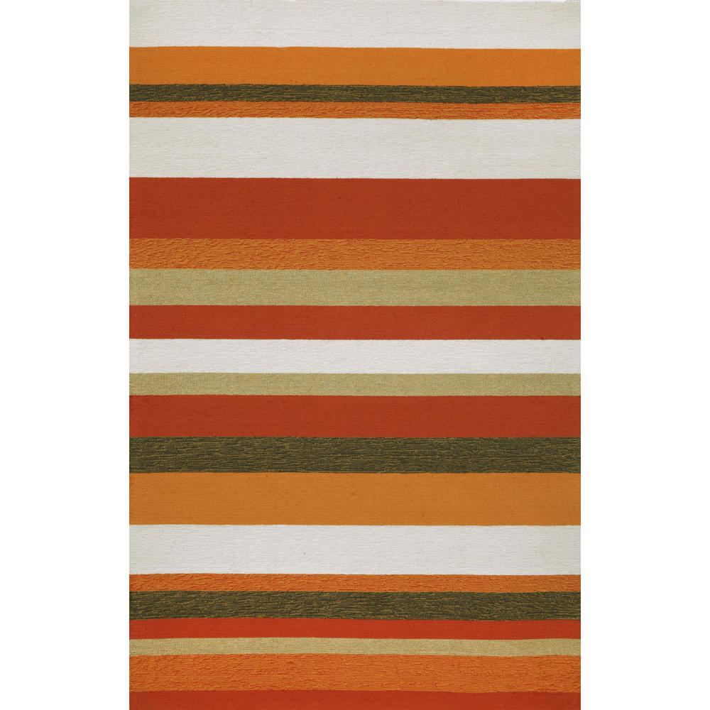 Michael Anthony Furniture Stripe Orange 24" x 36" Indoor/Outdoor Rug