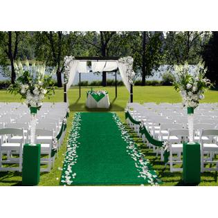 Outdoor Turf Wedding Aisle Runner Green 3 X 20