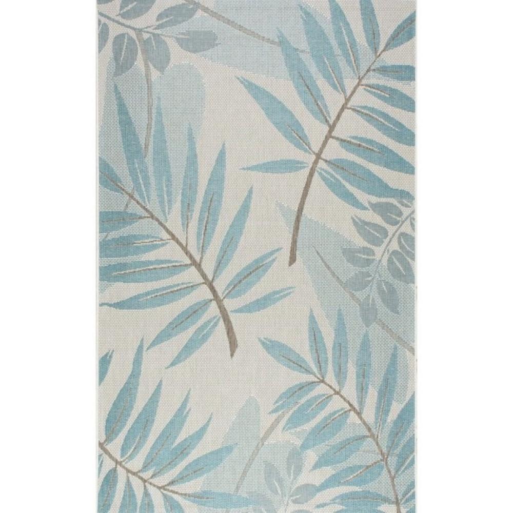 nuLOOM  8' 6 x 12' 2 Outdoor Trudy Rug in Turquoise