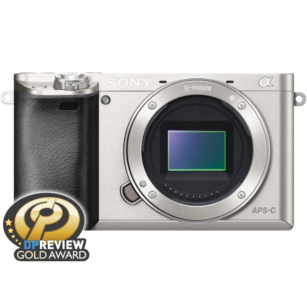 Sony ILCE6000-S-kit-82460  Alpha A6000 Wi-Fi Digital Camera Body with 32GB Card - Silver