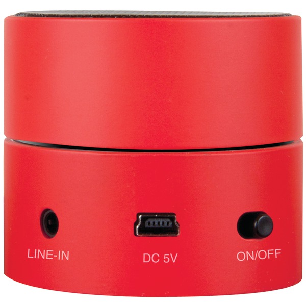 I.Sound ISOUND5260 dreamGEAR ISOUND-5260 Speaker System - 3 W RMS - Battery Rechargeable - Red - USB - iPod Supported