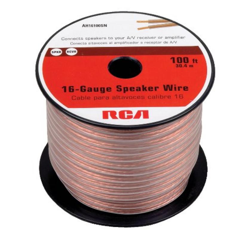 RCA RCAAH16100SR  AH16100SR 100 Ft. 16-Gauge Speaker Wire