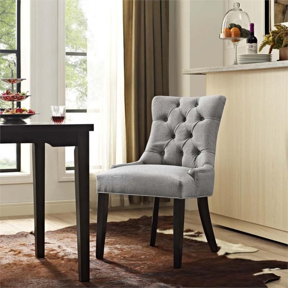 Modway  EEI-2223-LGR Regent Fabric Dining Chair In Light Gray