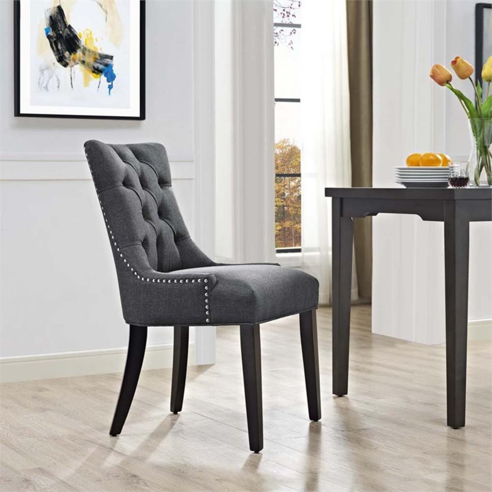 Modway  EEI-2223-GRY Regent Fabric Dining Chair In Gray