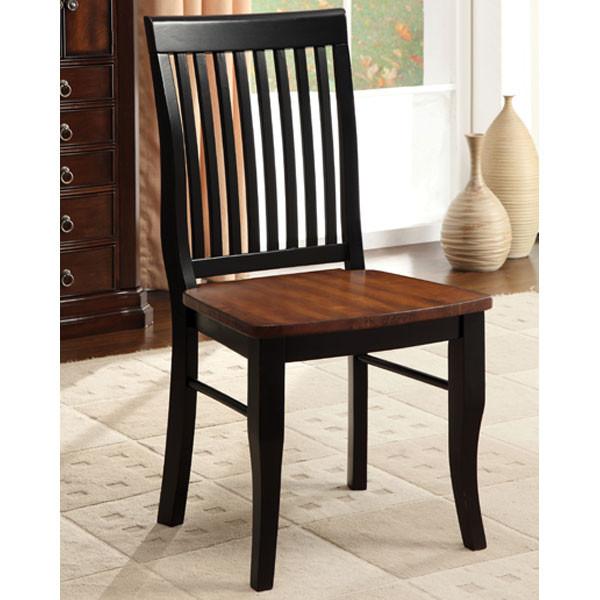 24/7 SHOP AT HOME 247SHOPATHOME Luenna Antique Style Finish Dining Chair (Set of black, 2