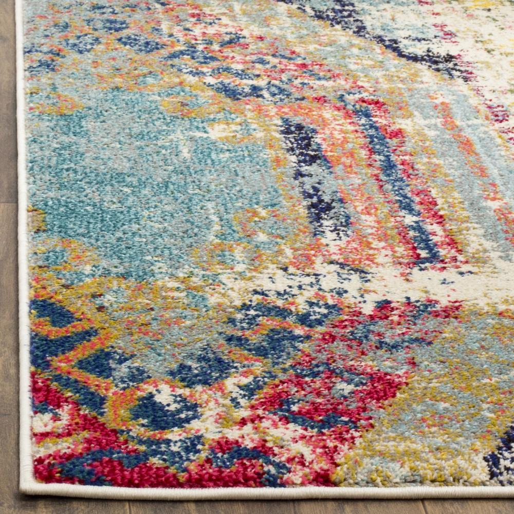 Safavieh  Monaco Collection Mnc222f Bohemian Erased Weave Multicolored Area Rug ( 9', 12'